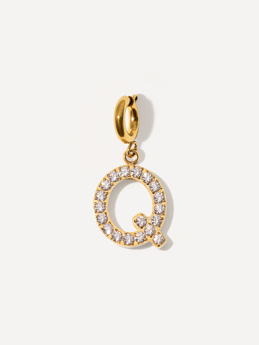 Brilliant Letter Ketten-Charm - Q