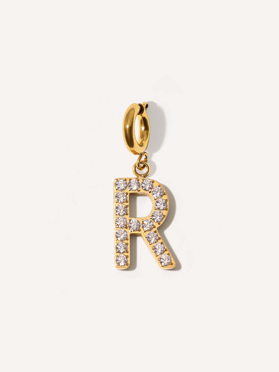 Brilliant Letter Ketten-Charm - R