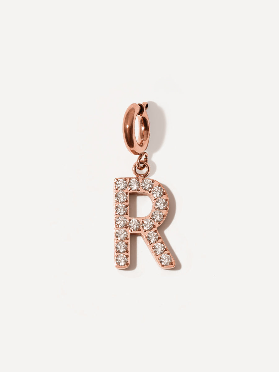 Brilliant Letter Ketten-Charm - R