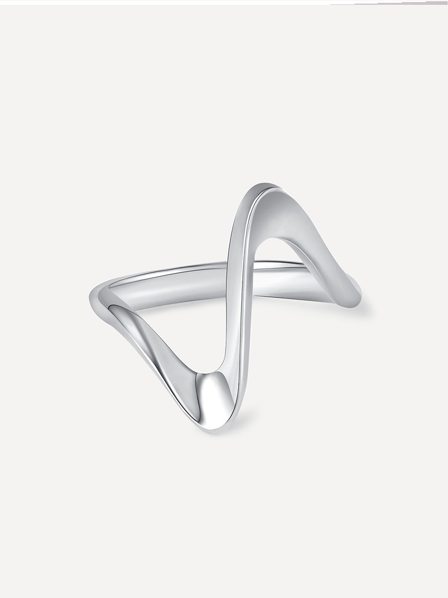 Hyper Space Ring Silber - 56