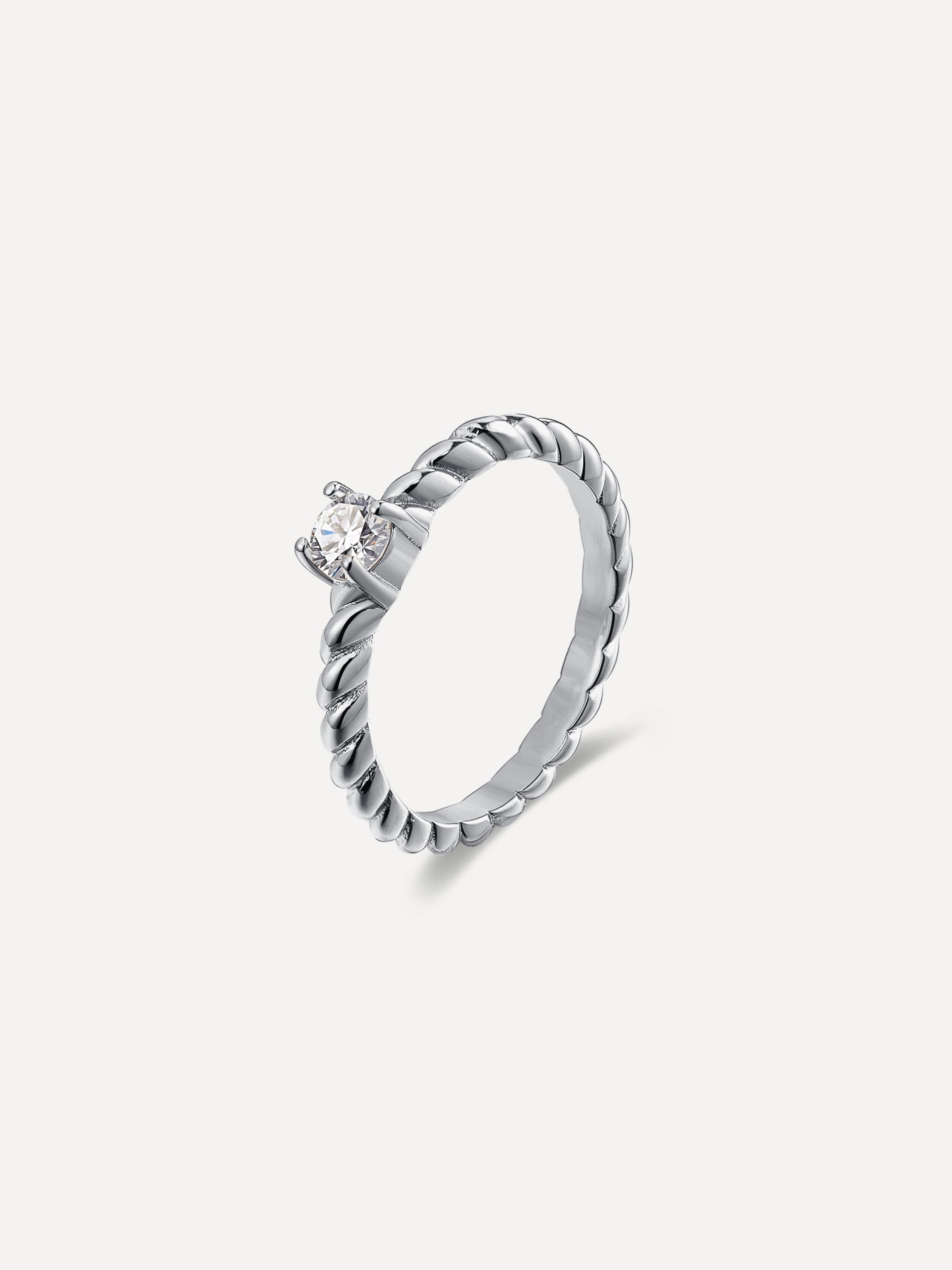 TWIRL Shine Ring Silber - 54