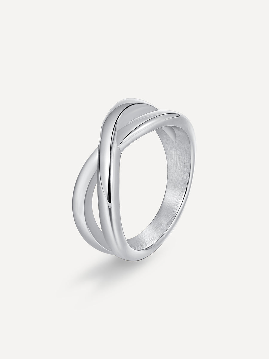 Crossing Path Ring Silber - 54