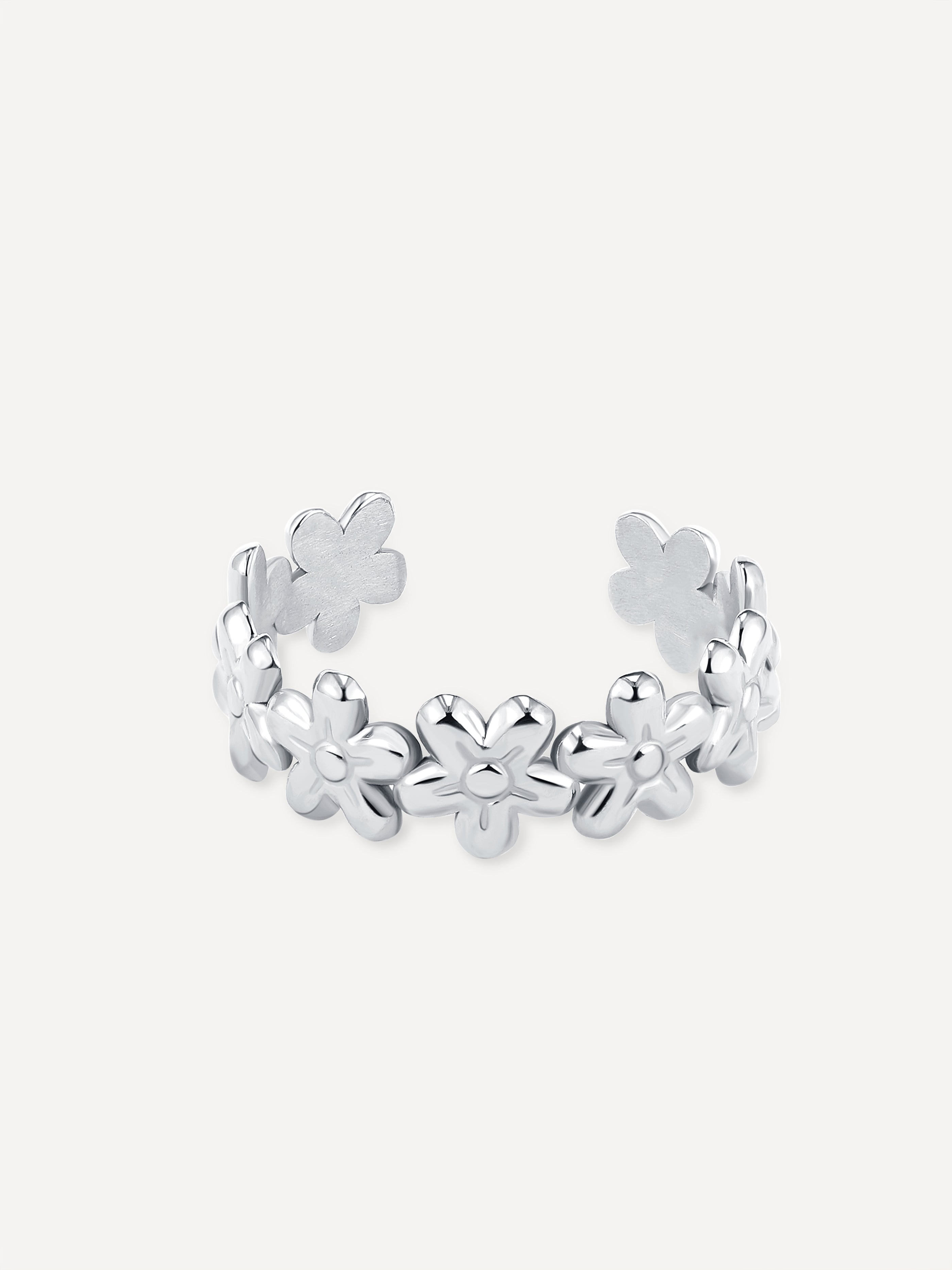 Wild Flower Ring Silber
