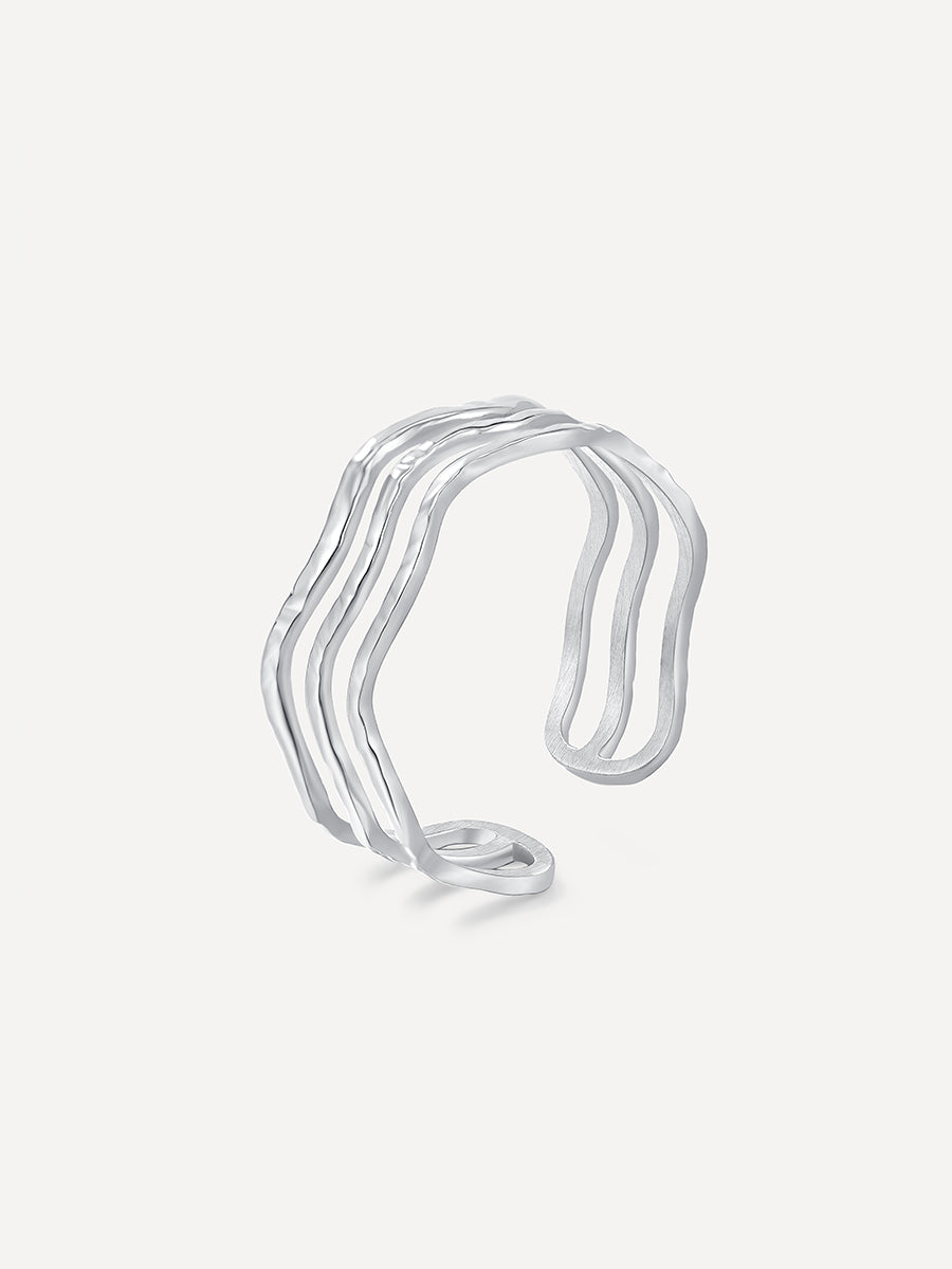 Cheery Wave Ring Silber