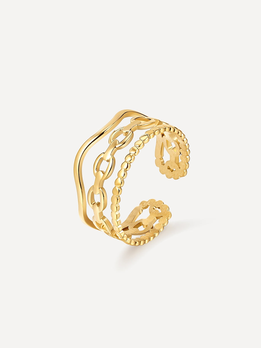 More is Less Ring Gold