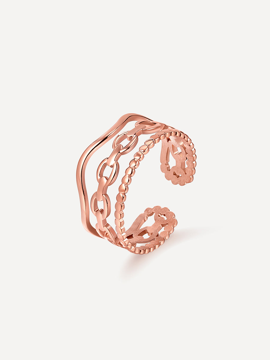 More is Less Ring Rosegold