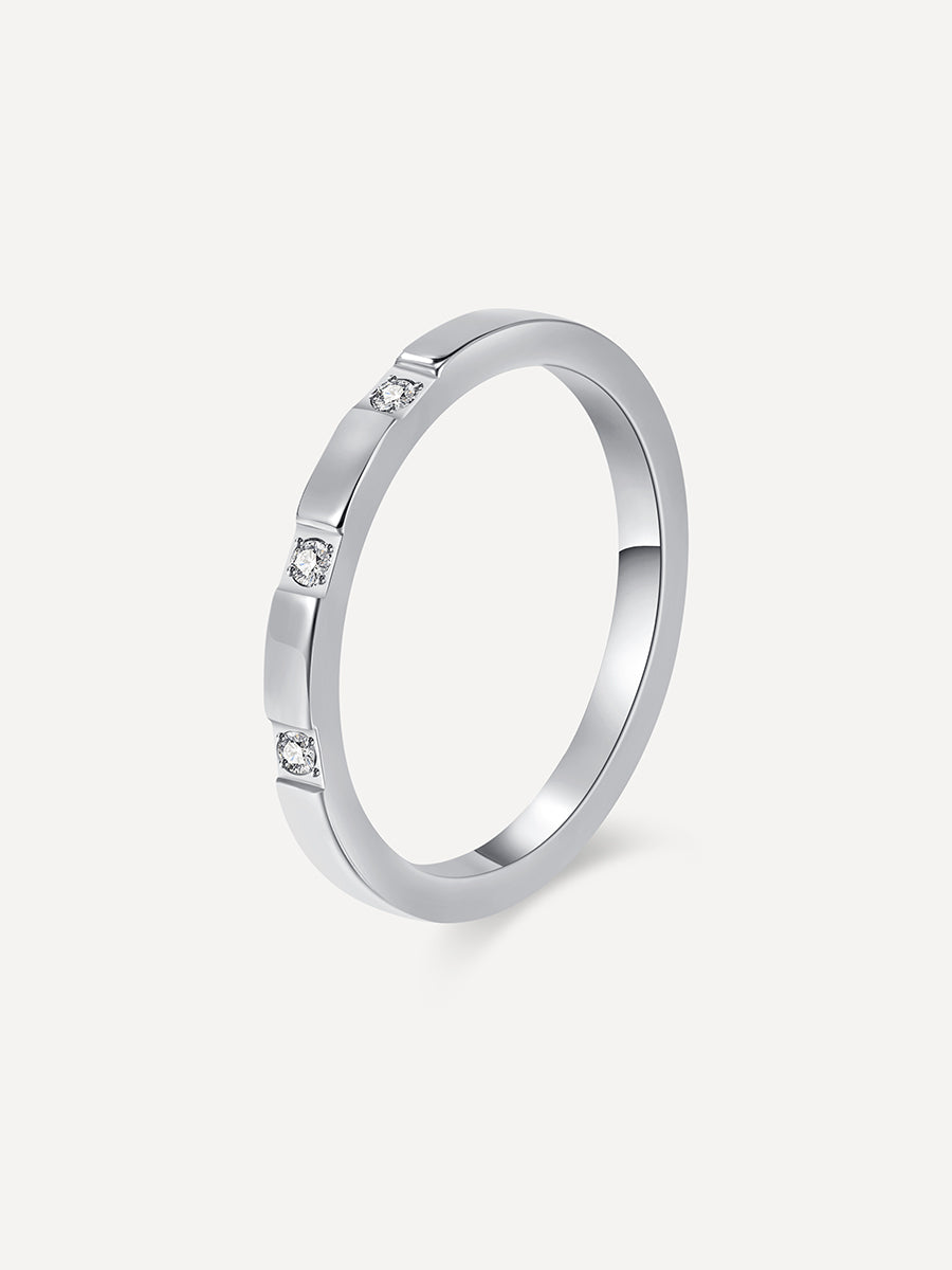 Delicate Glow Ring Silber - 54