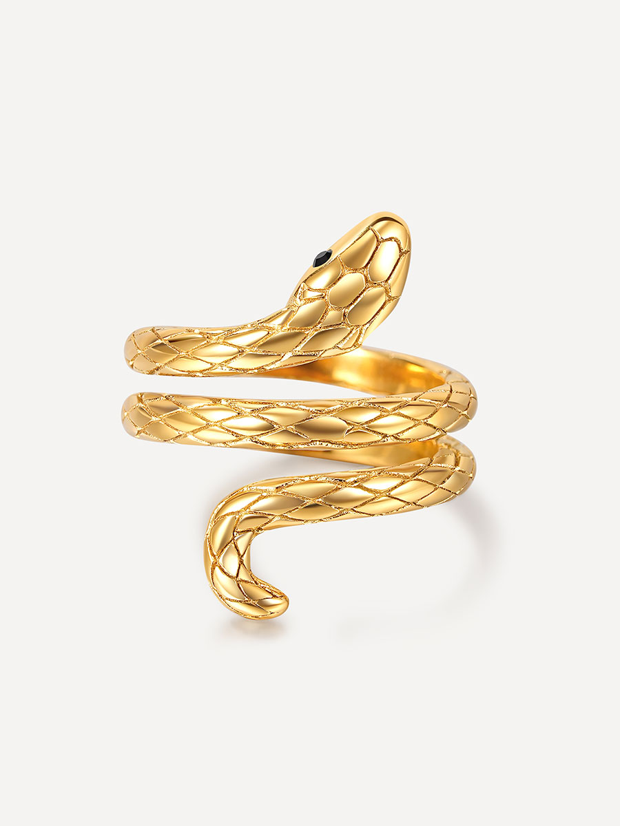 Snake Ring Gold - 54