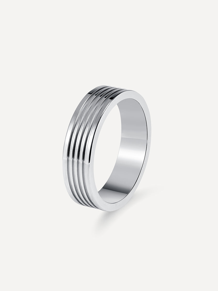 Metal Rock Ring Silber - 60
