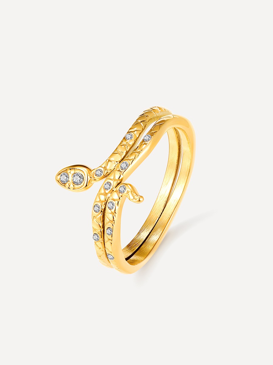 Eden Snake Ring Gold - 54
