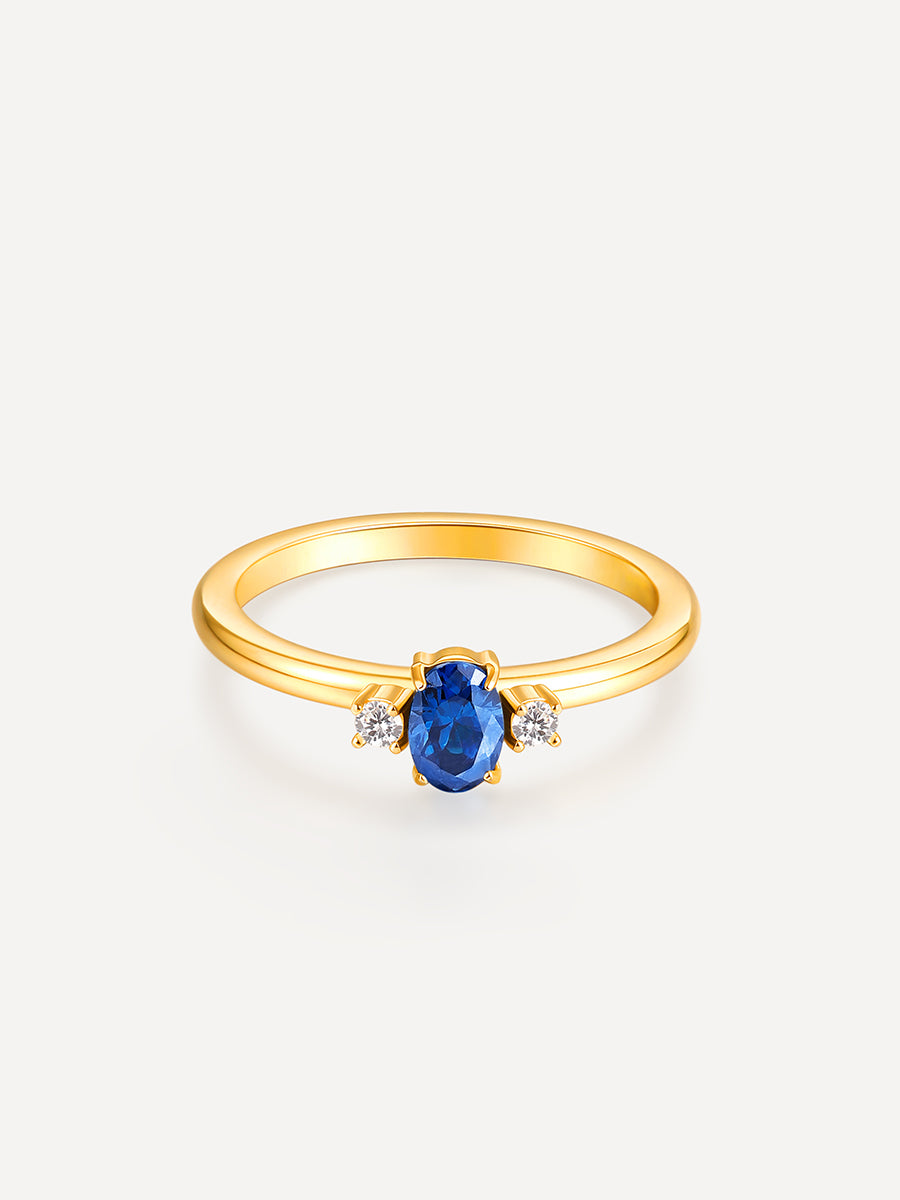 Sea and Sky Siren Echoes Ring Gold - 54