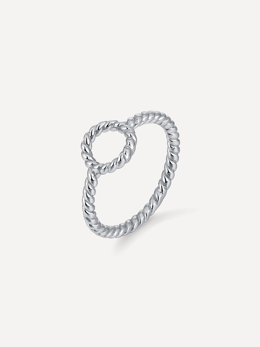 Sunbeam Halo Ring Silber - 54