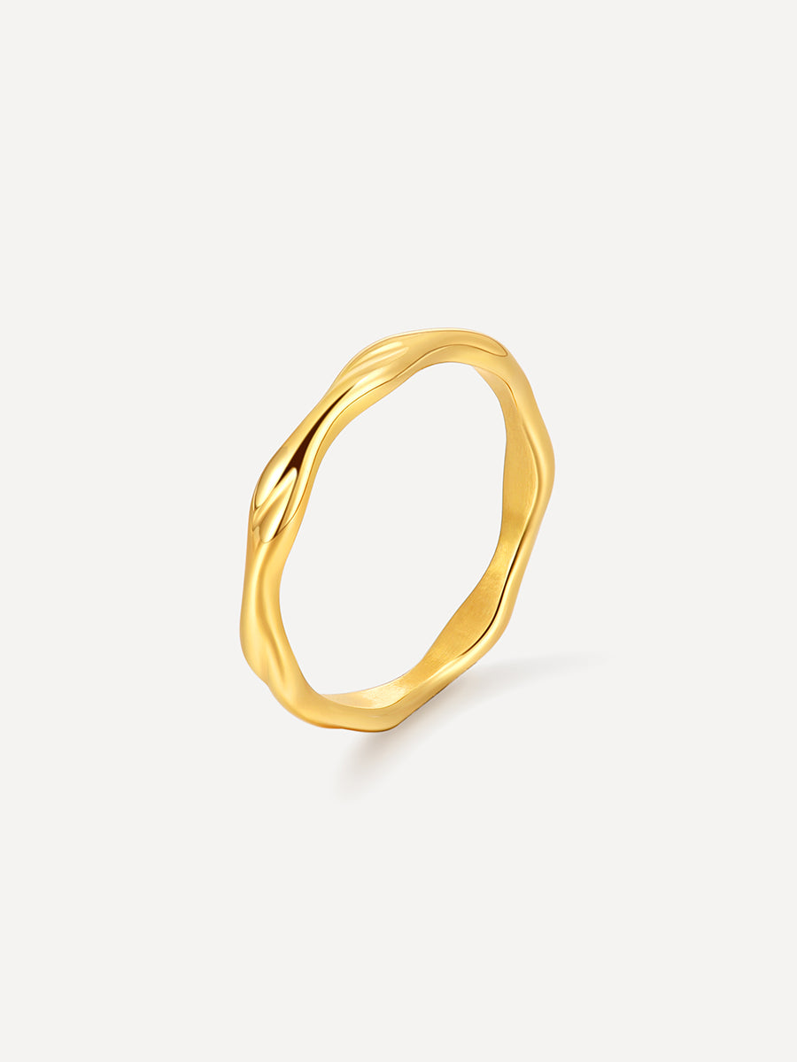 Classic Wave Ring Gold - 54