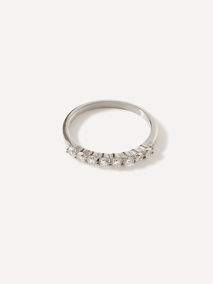 Half Shine Ring Silber - 54