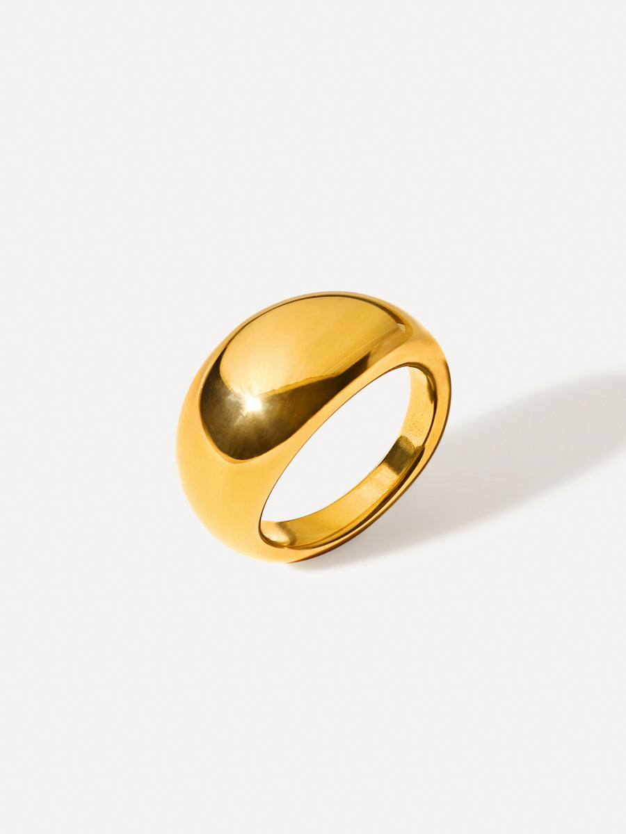 Graceful Dome Ring Gold - 54