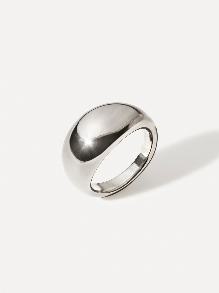 Graceful Dome Ring Silber - 54