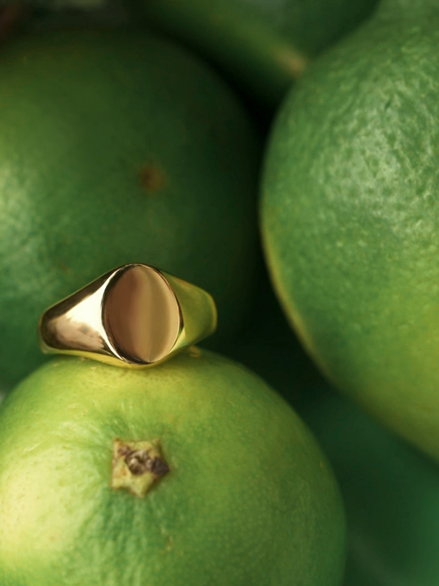 Minimalist Oval Ring