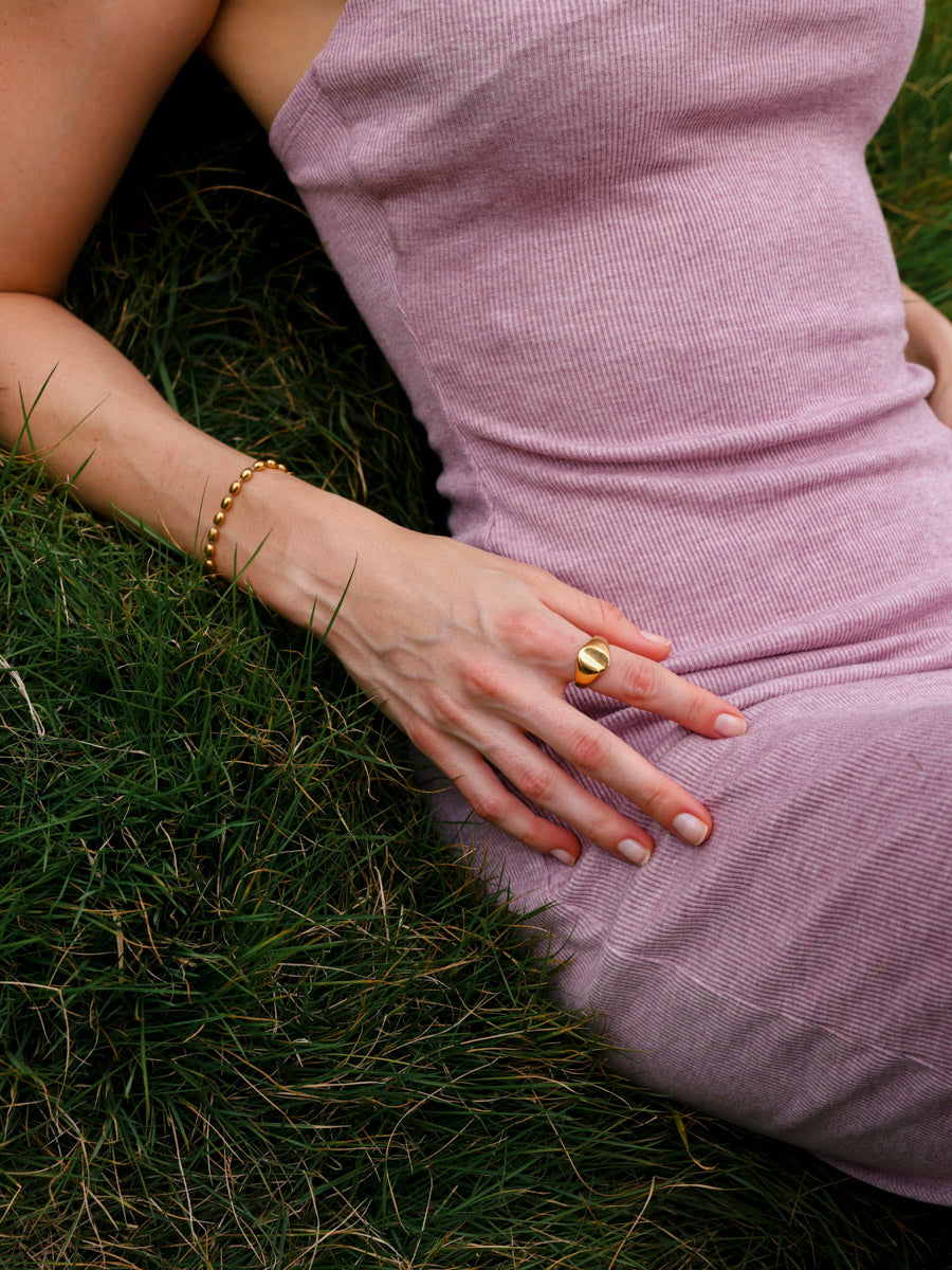 Minimalist Oval Ring