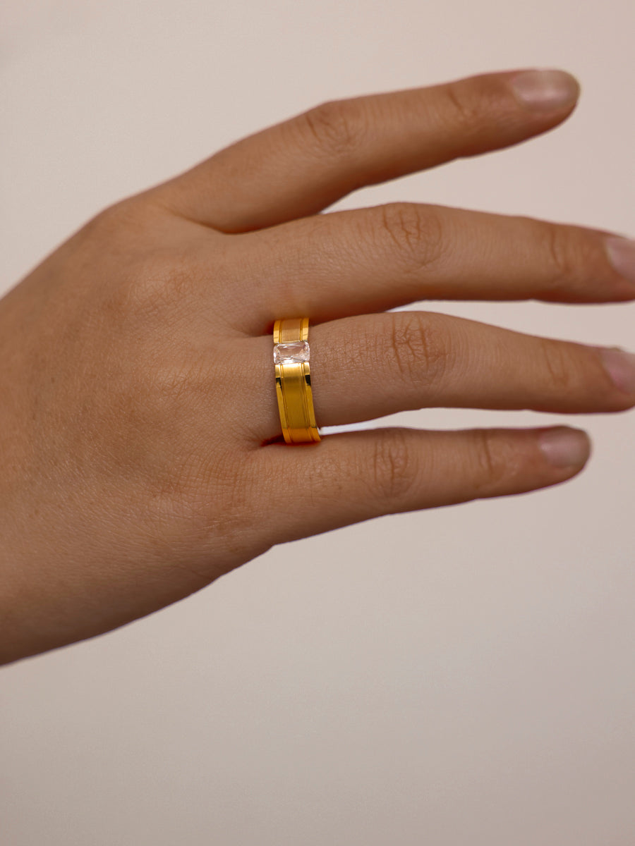 Refined Sparkle Ring