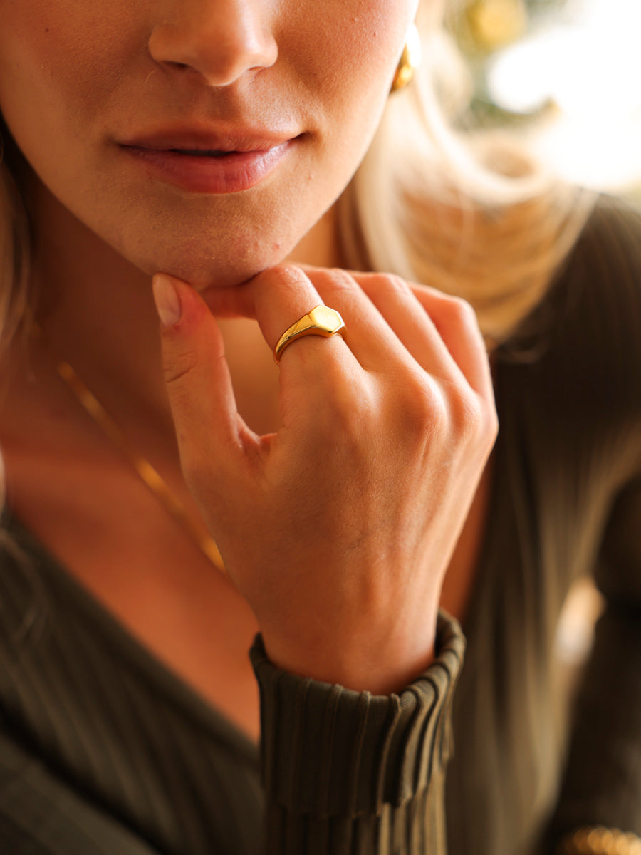 Geometric Shine Ring