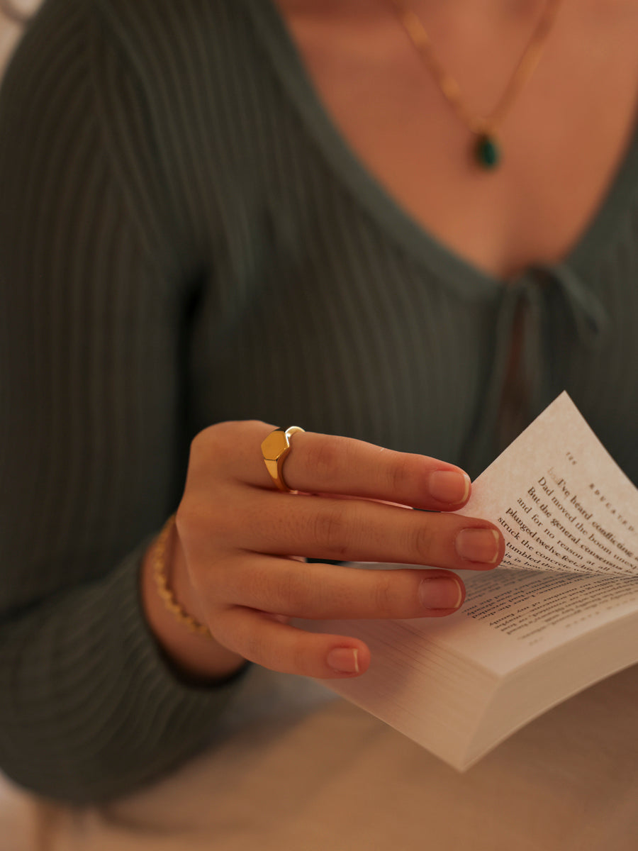 Geometric Shine Ring