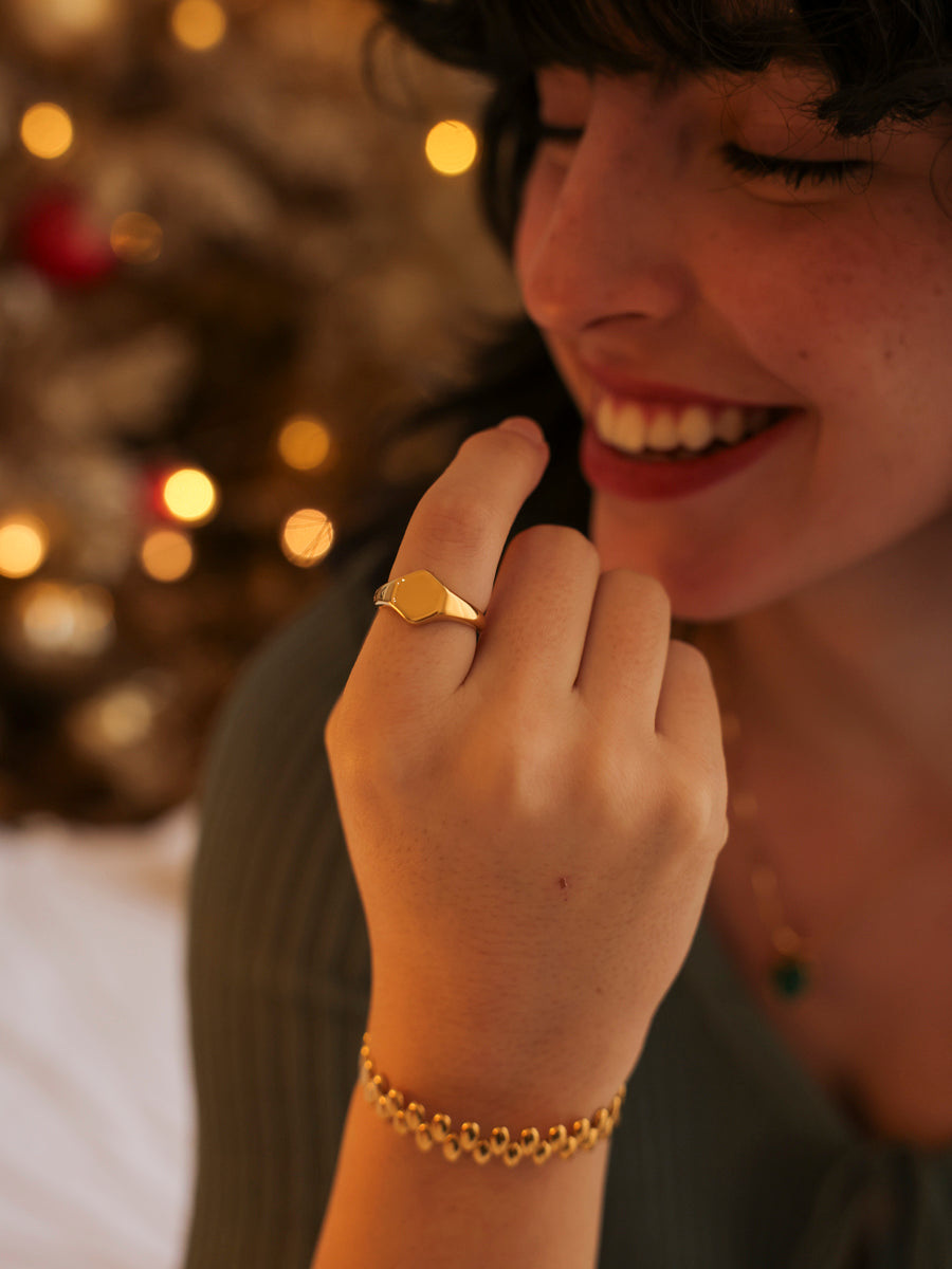 Geometric Shine Ring