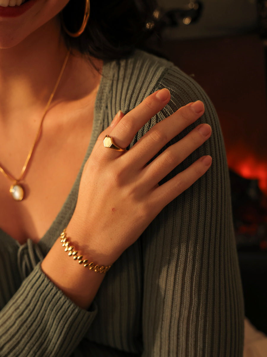 Geometric Shine Ring