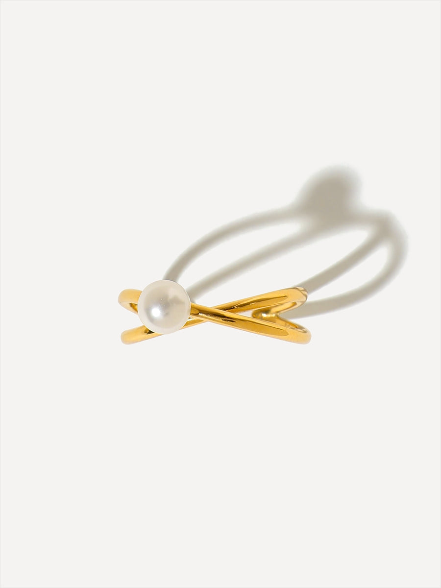 Pearl Twist Ring