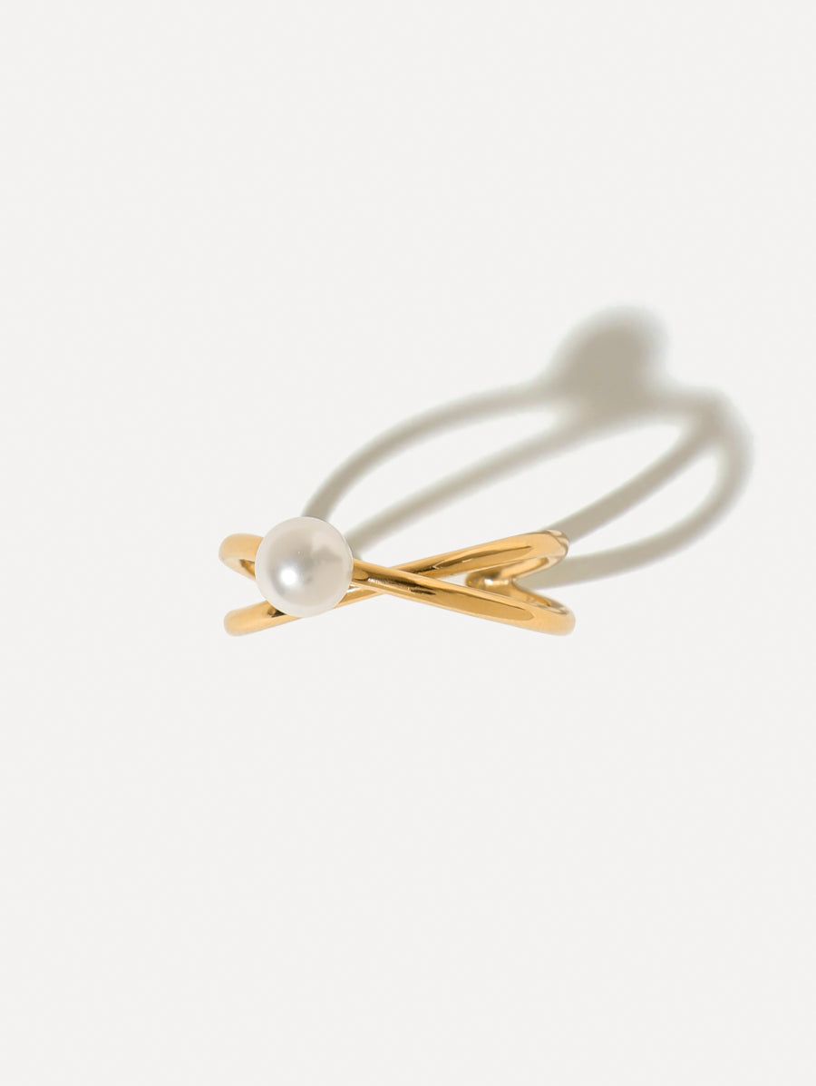 Pearl Twist Ring