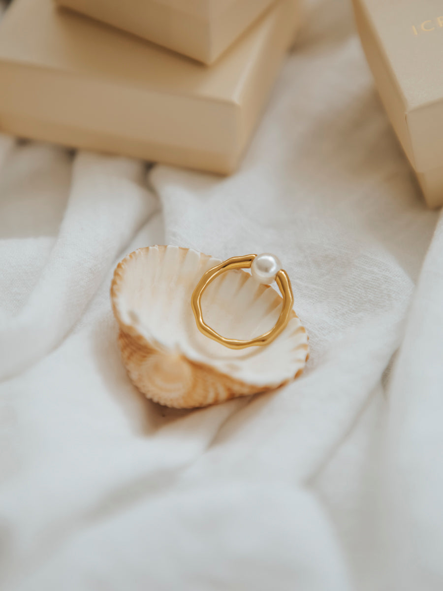 Whispering Pearl Ring