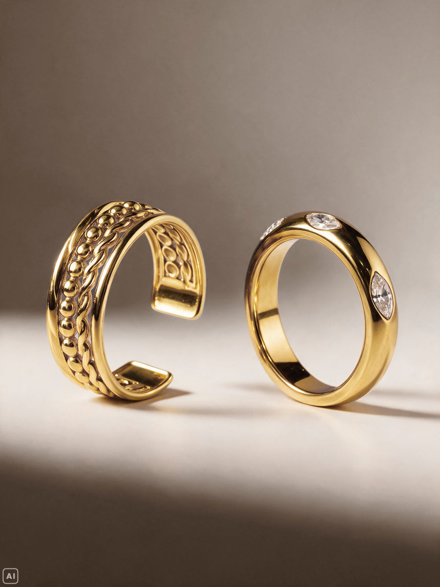 Infinity Dots Ring