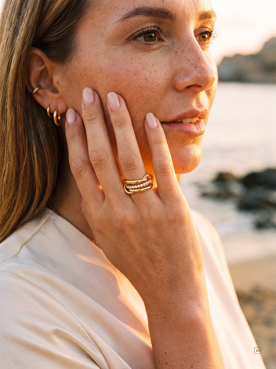 Heartfelt Link Ring