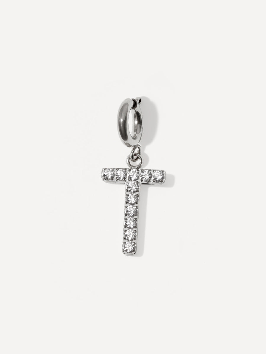 Brilliant Letter Ketten-Charm - T