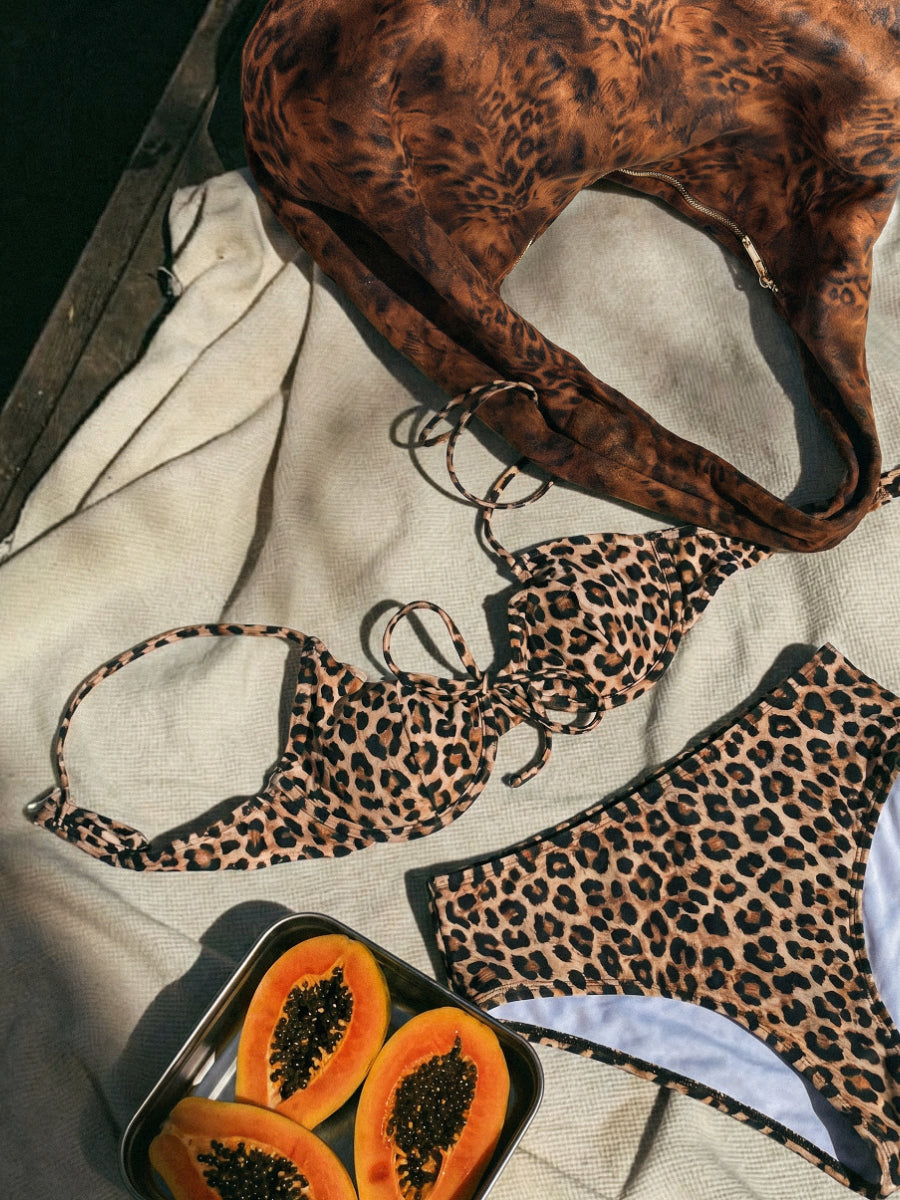 Chic Leopard Schultertasche ICRUSH