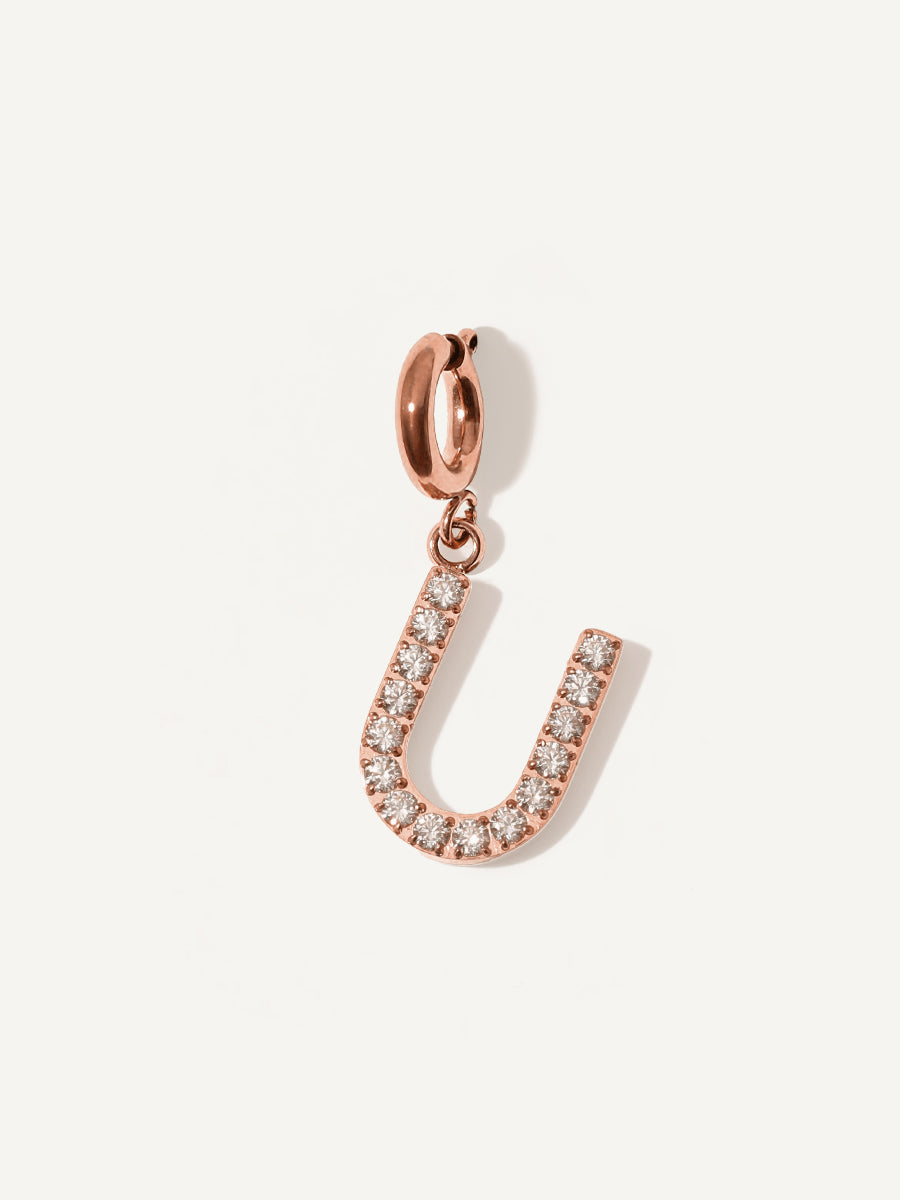 Brilliant Letter Ketten-Charm - U