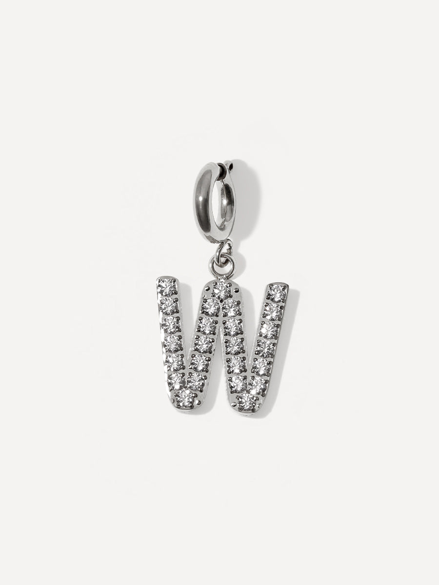 Brilliant Letter Ketten-Charm - W