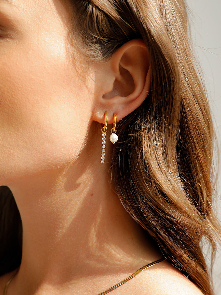 Classic Hoops & Ohrring-Charms Bundle