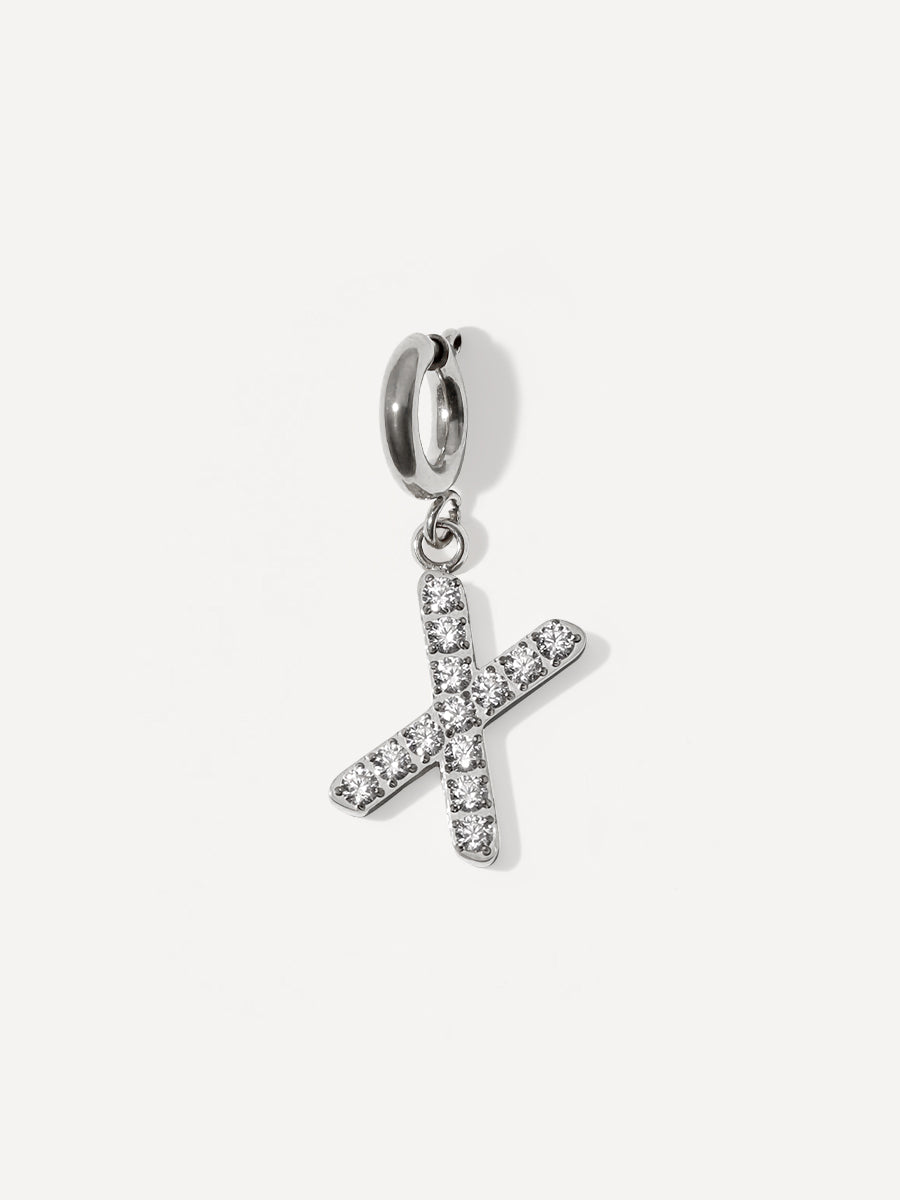 Brilliant Letter Ketten-Charm - X