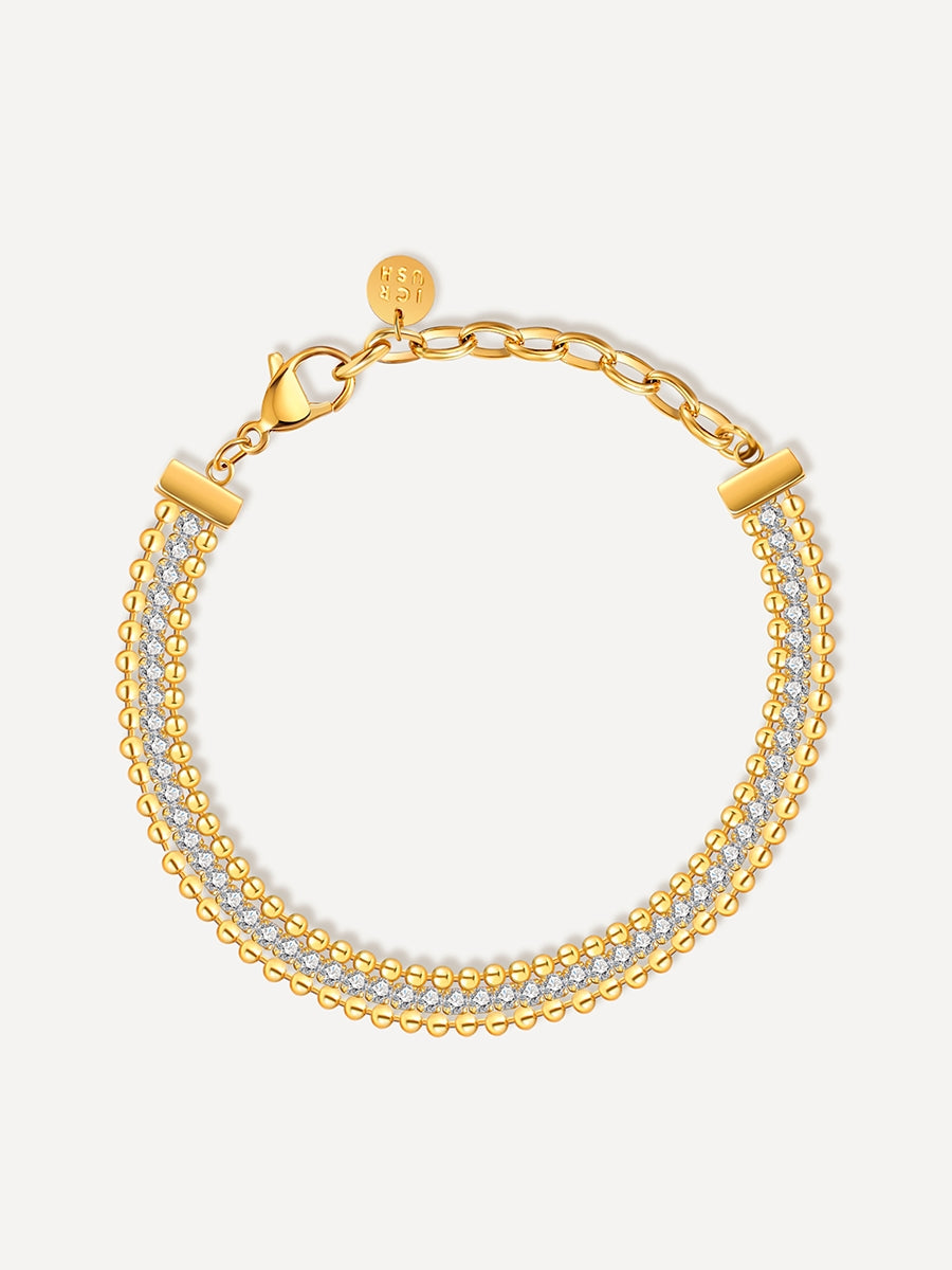 Bright Glitter ARMBAND Gold