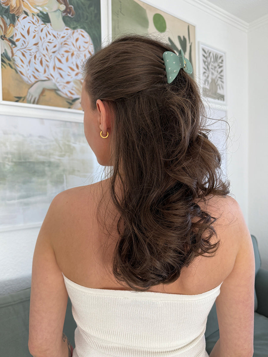 Shiny Green Hair Clip