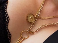 Rotating Sun Flames Kette Gold