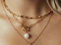 Snake Pendant Kette Gold
