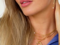 Sparkling Drop Kette Gold
