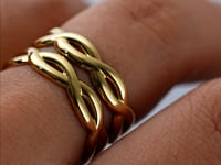 Double Twist Ring Gold