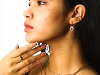 Eternal Purple Square Kette Gold