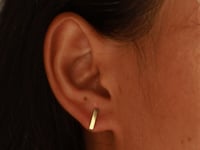 Simple Cylinder Ohrringe Gold