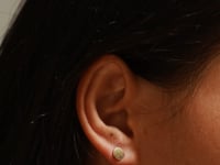 Simple Round Ohrringe Gold