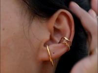 C-Shape Ohrringe Gold