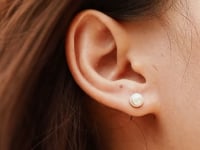 Simple Pearl Ohrringe Gold