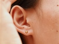 Round Ball Ohrringe Gold